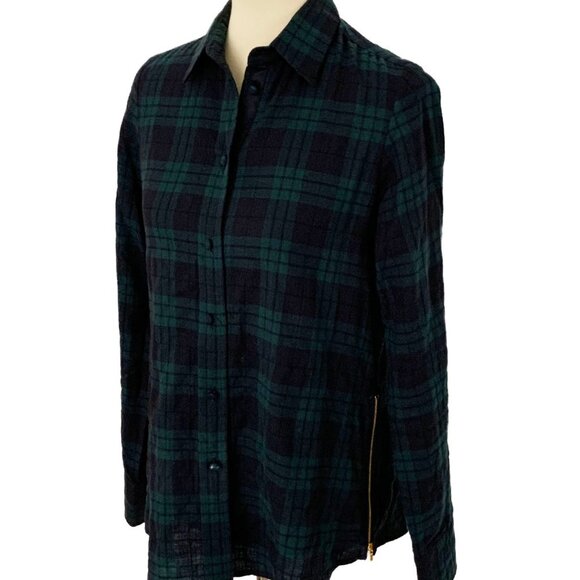 Harvey Faircloth Tops - Harvey Faircloth Flannel Size Zip Button Down